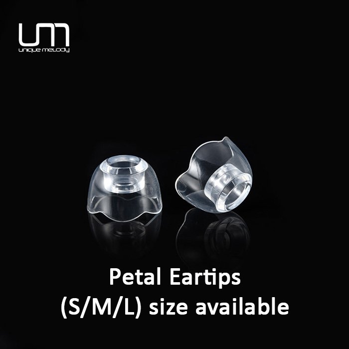 UNIQUE MELODY Petal Eartips (S/M/L) 3 Pairs